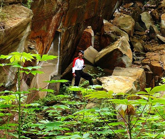 Collecting data at a natural spring